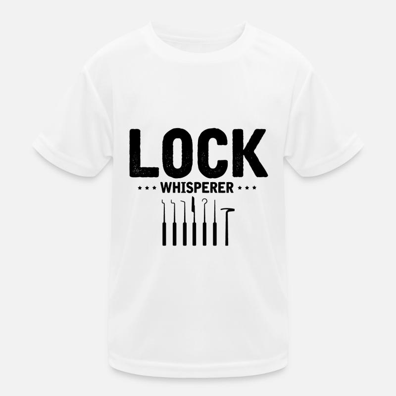 Schloss Flüsterer Technicien de verrouillage Conception T-shirt sport Enfant