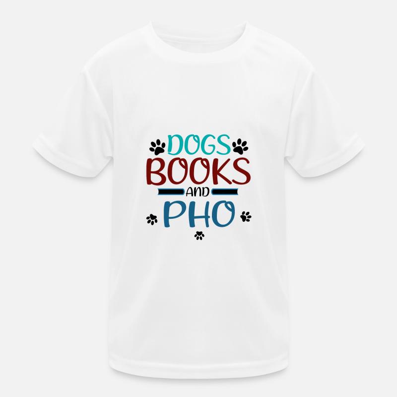 Pho Lover Geschenk Hunde Bücher und Pho Reader Geschenk Kinder Funktions-T-Shirt