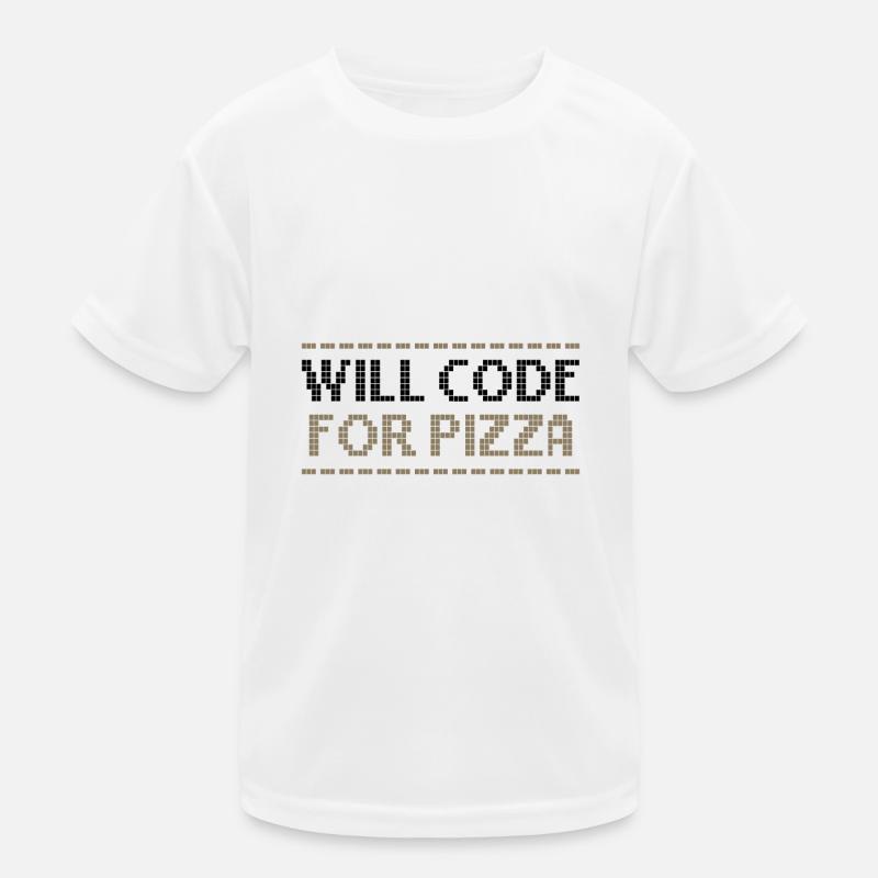 Computercodierung codiert für Pizza-Programmierer Kinder Funktions-T-Shirt