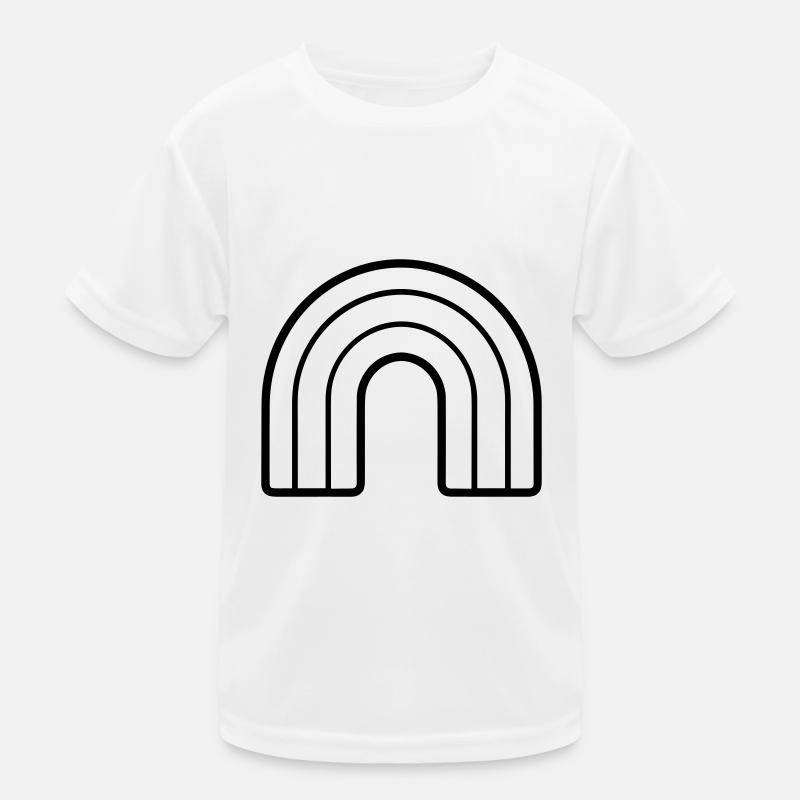 Regenbogen Kinder Funktions-T-Shirt