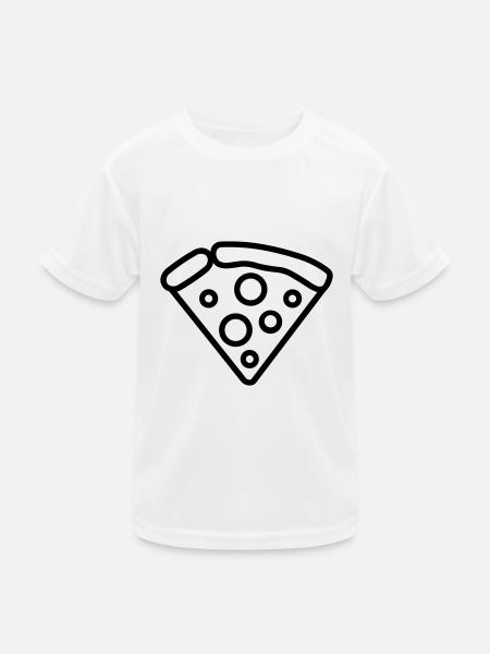 Pizza slice - Kids Functional T-Shirt - white - Front