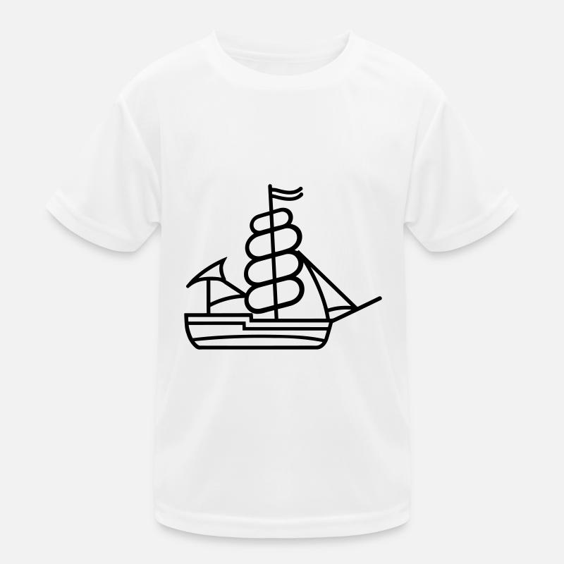 pirate ship Kids Functional T-Shirt