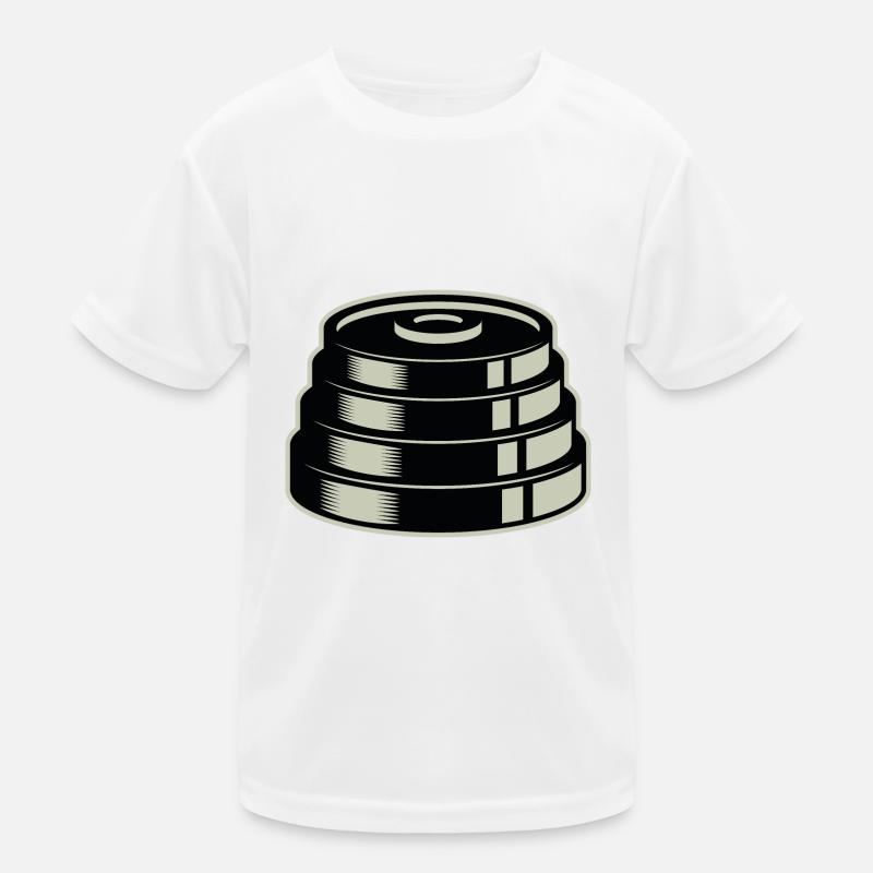 Gewicht Hantel Kinder Funktions-T-Shirt