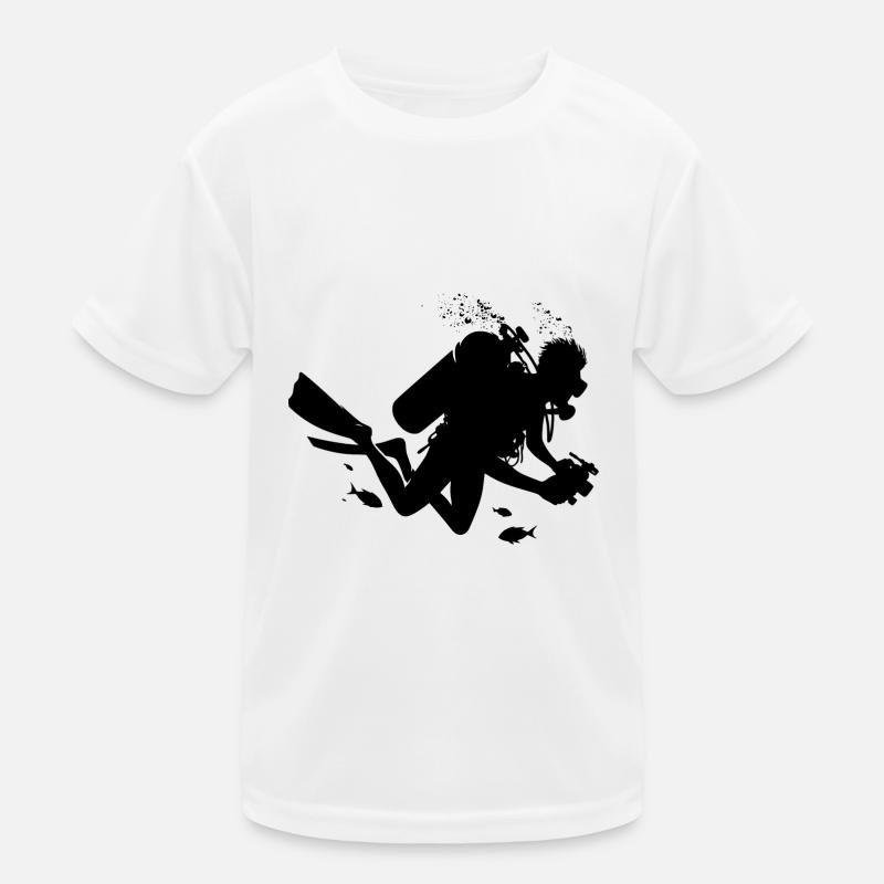 Tauchen Diver Plongée Libre Taucher T-shirt sport Enfant
