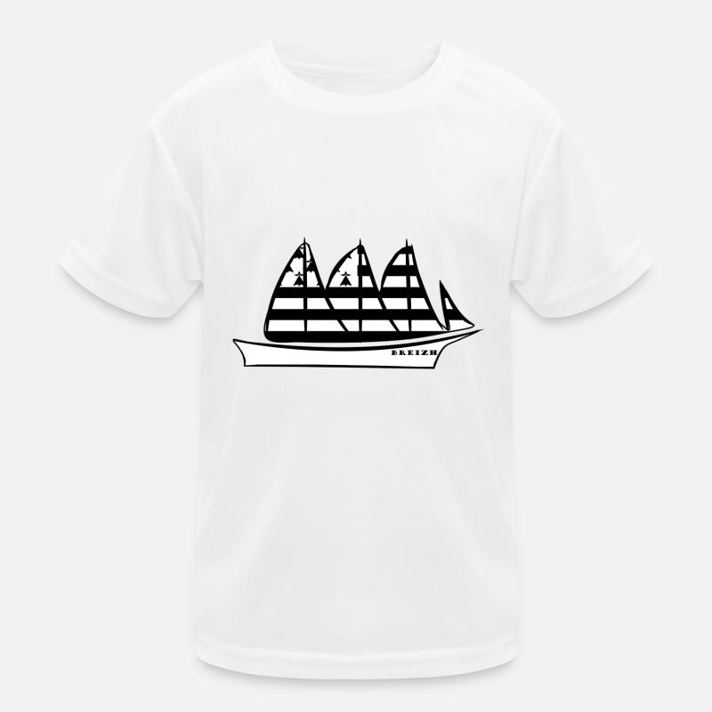 Breizh Schiff Kinder Funktions-T-Shirt