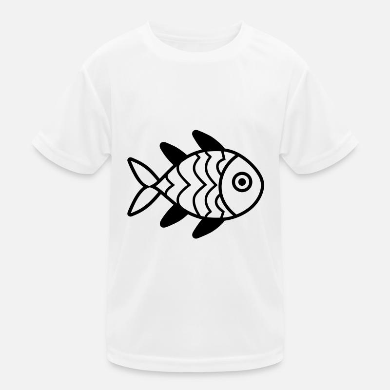 Fisch Kinder Funktions-T-Shirt