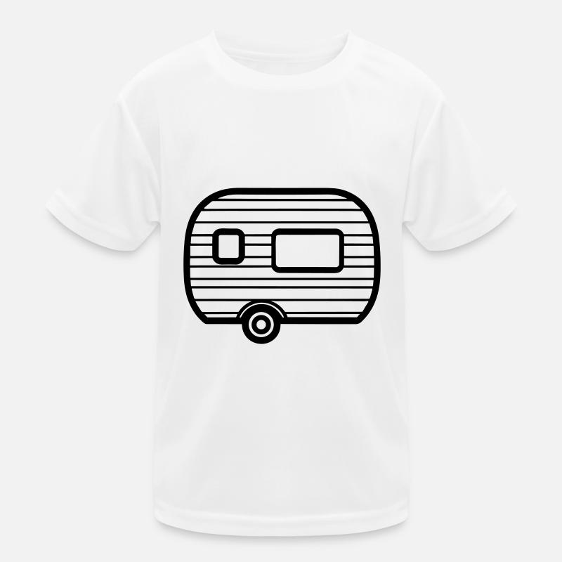 Kleiner Wohnwagen Kinder Funktions-T-Shirt