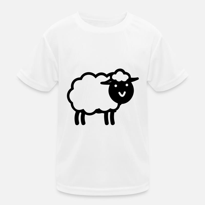 Schaf Kinder Funktions-T-Shirt