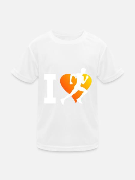Cross Country Running Jogging Women Running - Kids Functional T-Shirt - white - Front