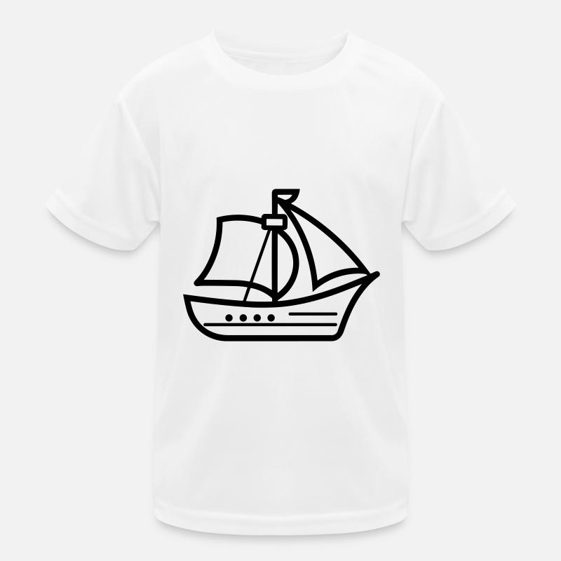 Piratenschiff Kinder Funktions-T-Shirt