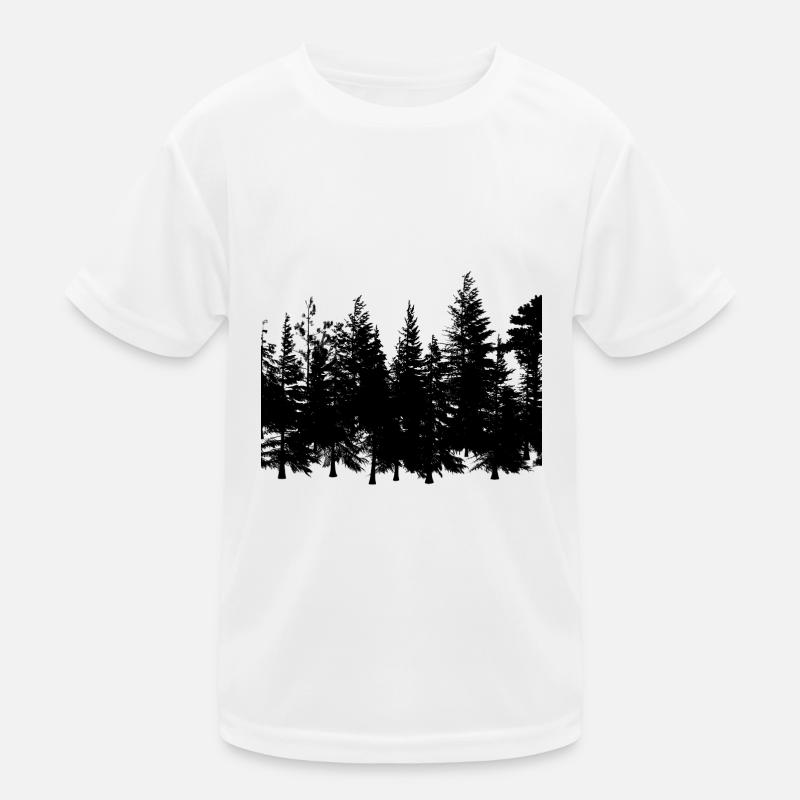 Forest Outline Kids Functional T-Shirt