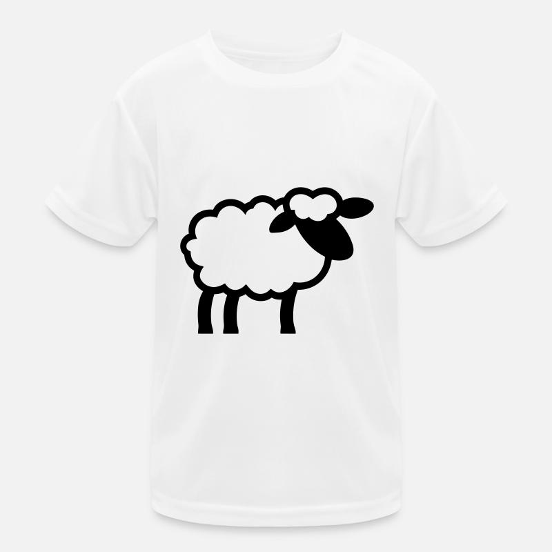 Schaf Kinder Funktions-T-Shirt