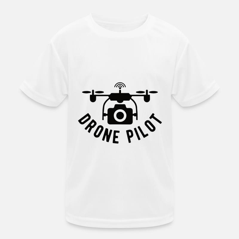 Drone Drone Pilot Drone Operator Quadcopter - Kids Functional T-Shirt - white