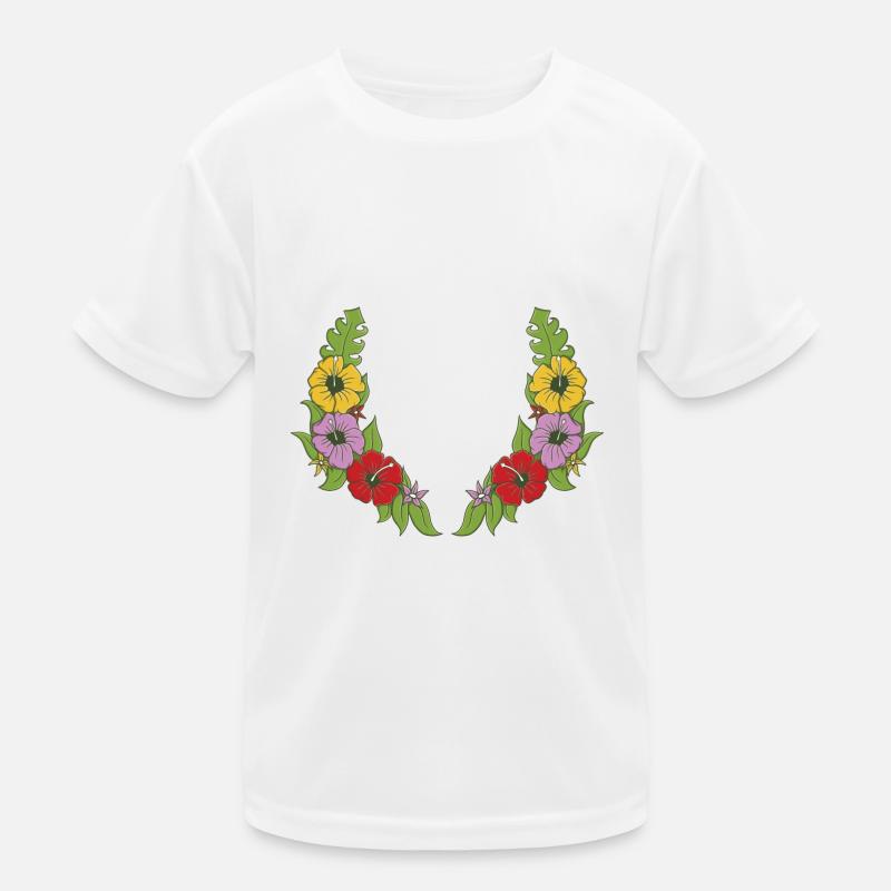 Couronne de fleurs T-shirt sport Enfant