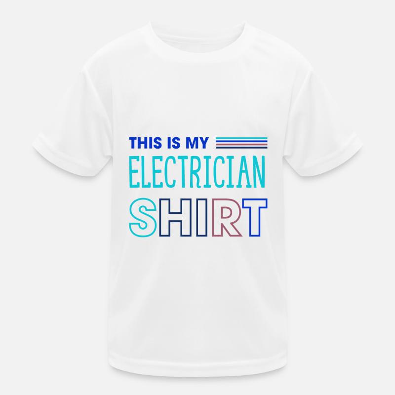Electro Worker Craftsman Elektriker Spannung Kinder Funktions-T-Shirt