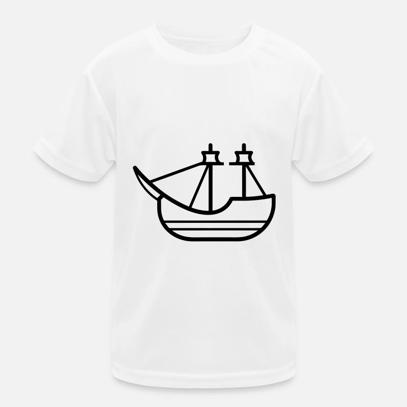 Pirate ship Kids Functional T-Shirt