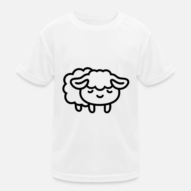 Schaf Kinder Funktions-T-Shirt