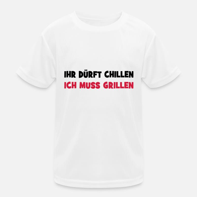 grillen Kinder Funktions-T-Shirt