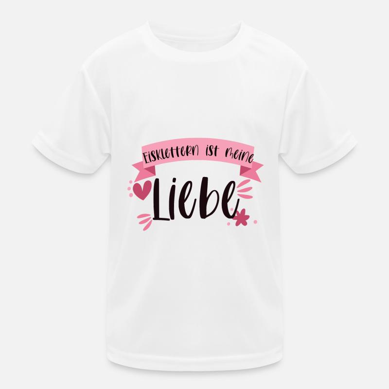 Eisklettern Klettern Eispickel Winter Eis Geschenk Kinder Funktions-T-Shirt