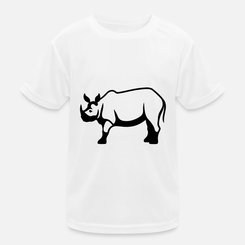 Nashorn Kinder Funktions-T-Shirt