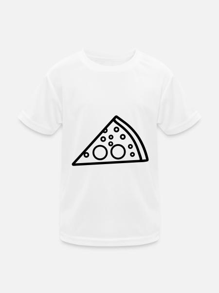 Pizza slice - Kids Functional T-Shirt - white - Front