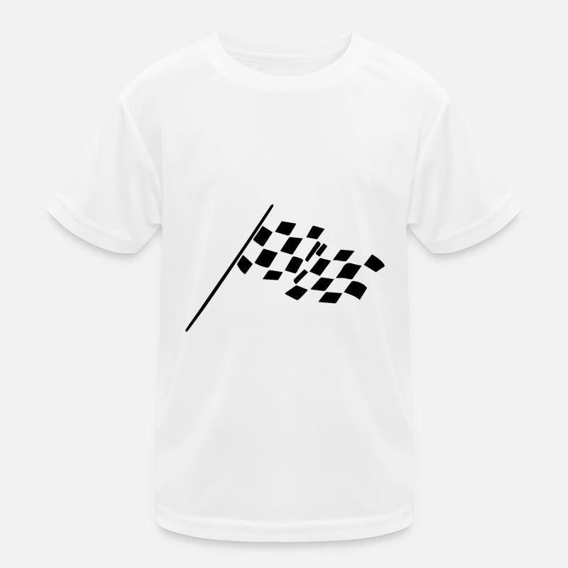 Chequered flag Kids Functional T-Shirt