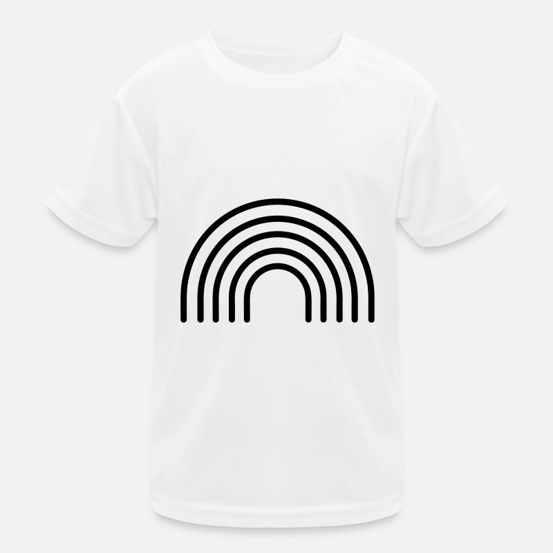 Regenbogen Kinder Funktions-T-Shirt