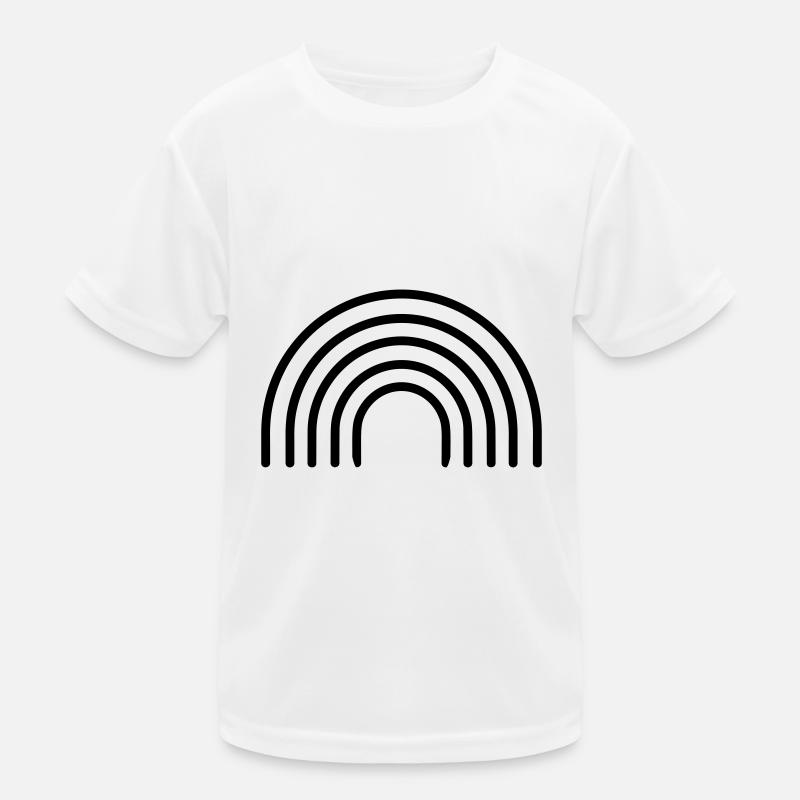 Regenbogen Kinder Funktions-T-Shirt
