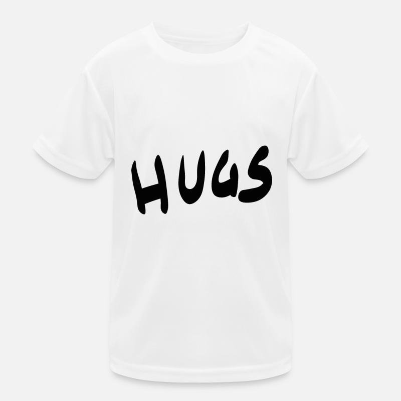 Hugs - Embrace lettering Kids Functional T-Shirt