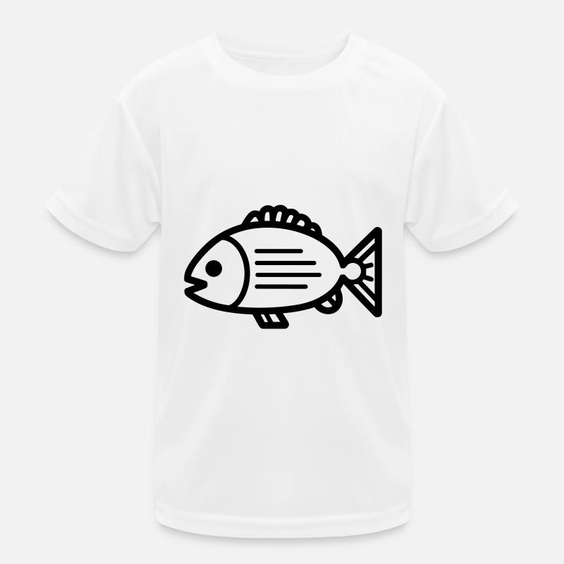 Fisch Kinder Funktions-T-Shirt