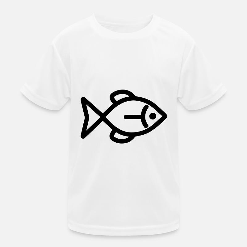 Fisch Kinder Funktions-T-Shirt