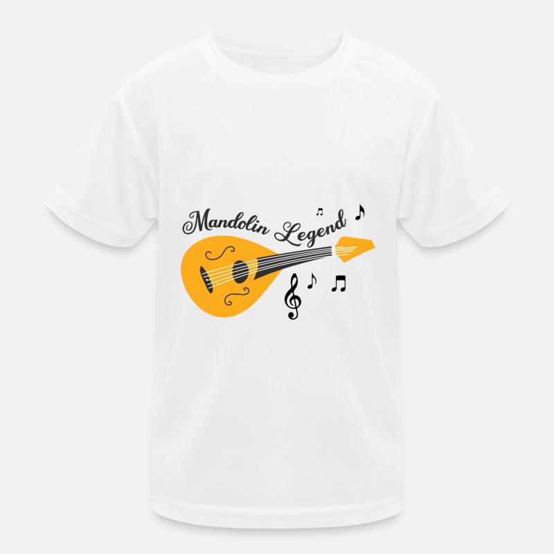 Mandolin Legend Ironic Bluegrass Musician Kids Functional T-Shirt