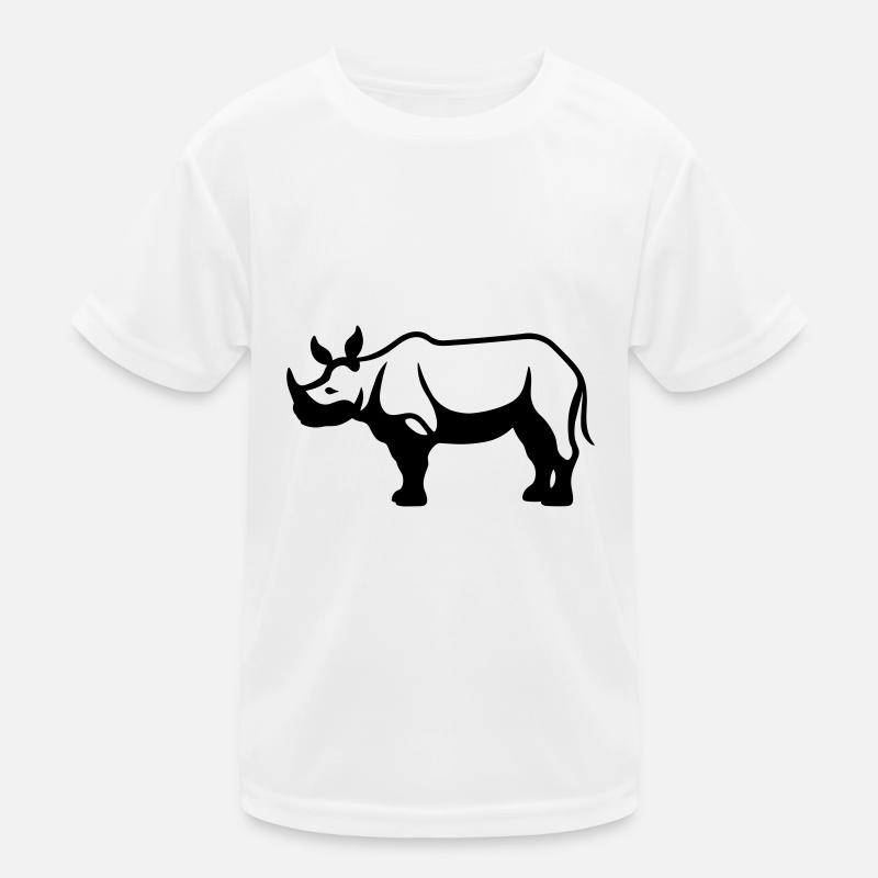 Nashorn Kinder Funktions-T-Shirt