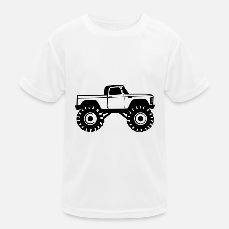 Monstertruck Kinder Funktions-T-Shirt