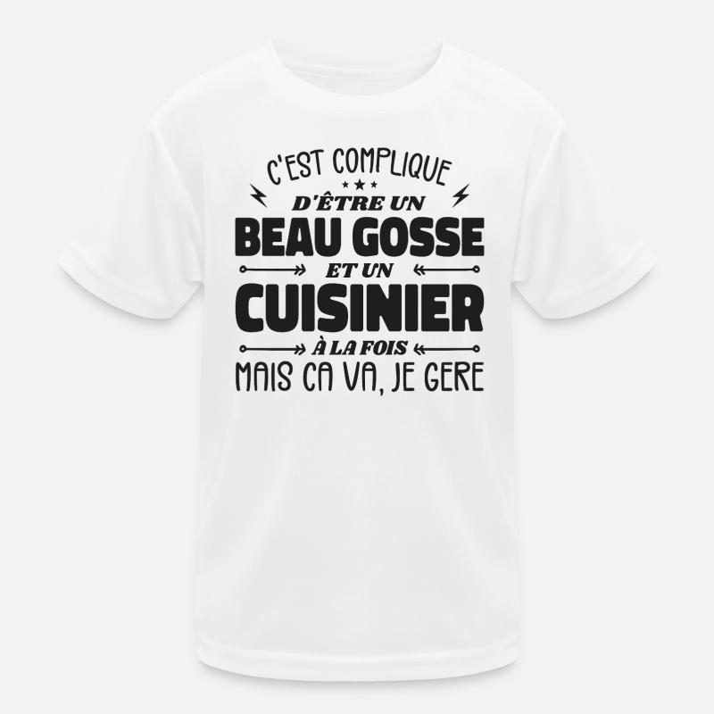 Schöner Mann Koch Kinder Funktions-T-Shirt