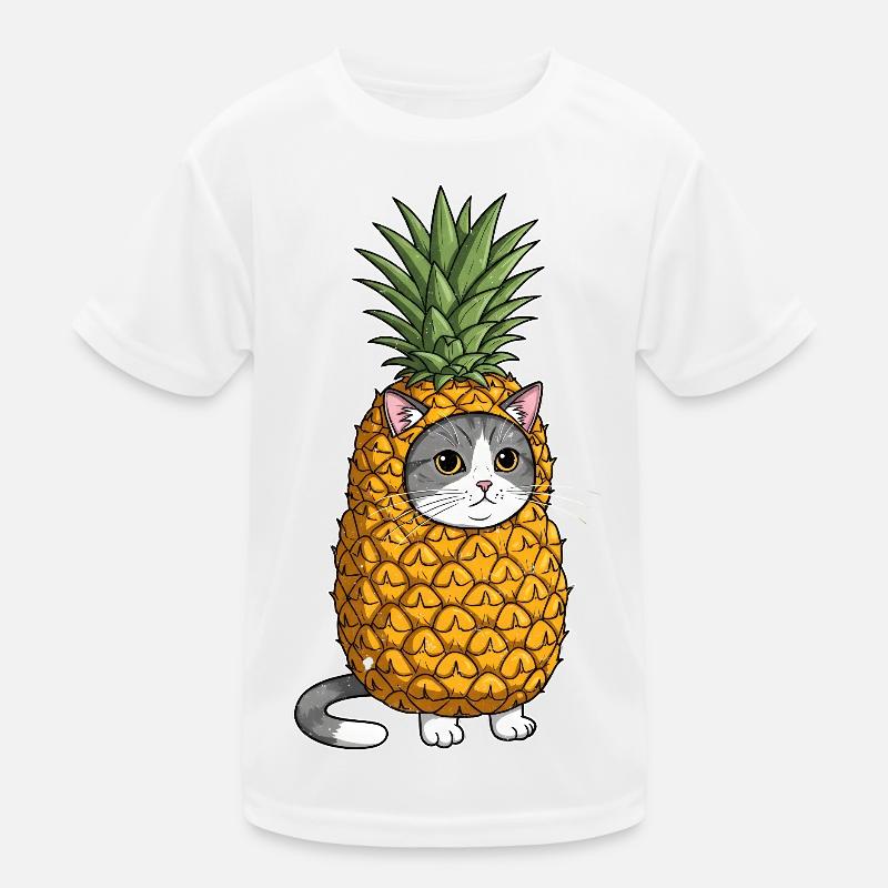 Illustration de costume de chat ananas T-shirt sport Enfant
