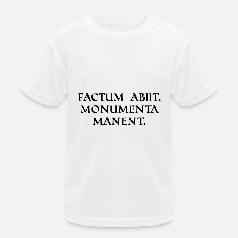 l’acte a disparu mais les monuments sont noirs T-shirt sport Enfant