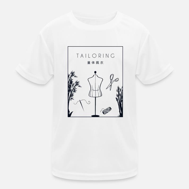 Tailoring Chinese Hanzi Dressmaker Embroiderer Kids Functional T-Shirt