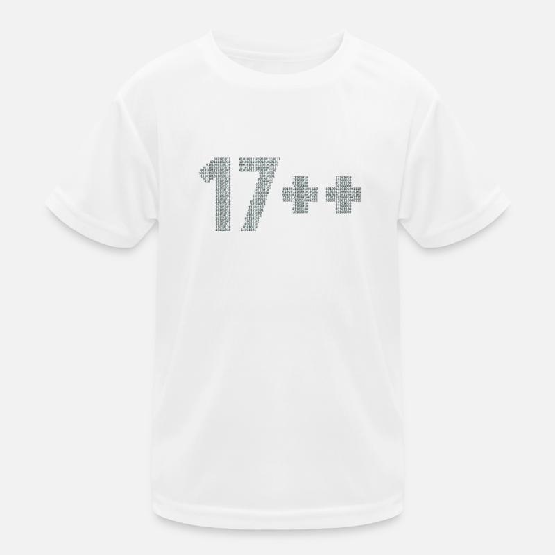 17++ Programmierer Developer Coder 18. Geburtstag Kinder Funktions-T-Shirt