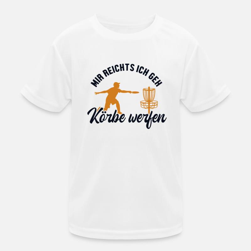 Mir reichts ich geh Körbe werfen Disc Golfer Kinder Funktions-T-Shirt