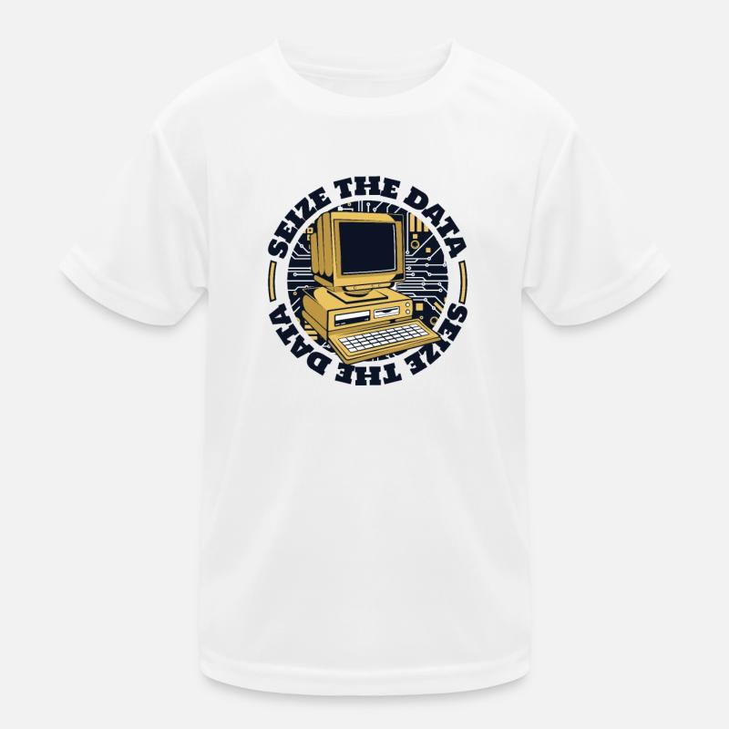 Seize The Data Admin IT Operations Computer Scientist Kids Functional T-Shirt