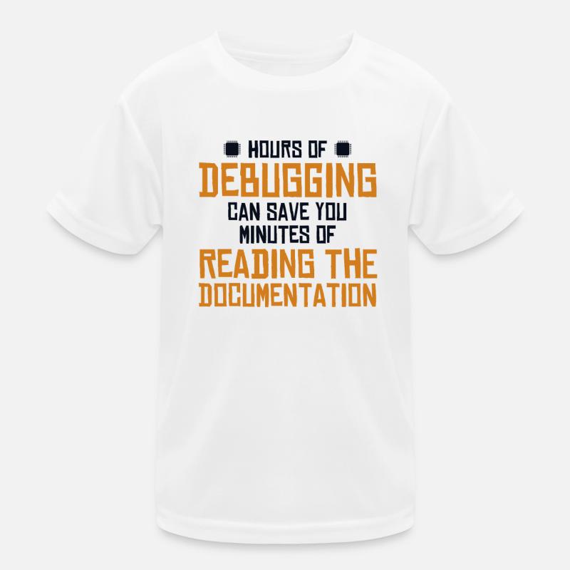 Hours Of Debugging Software Engineer Developer Kids Functional T-Shirt