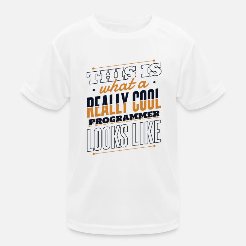 À quoi ressemble un programmeur vraiment cool T-shirt sport Enfant