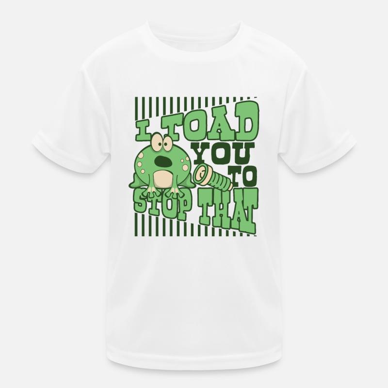 Je te crapauds pour arrêter cette grenouille têtard crapaud T-shirt sport Enfant