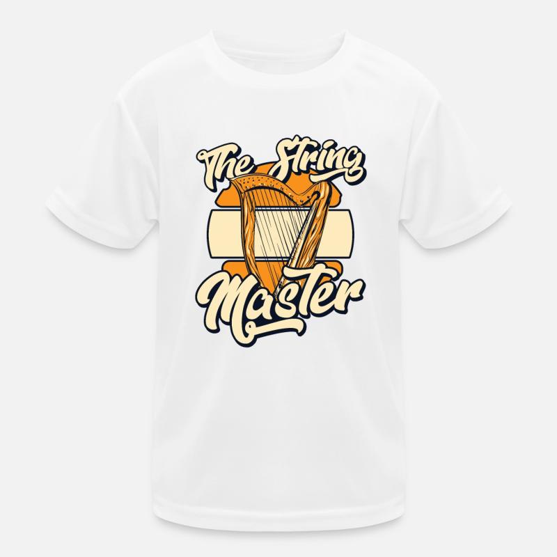 The String Master Harfe Konzertharfe Harfenspieler Kinder Funktions-T-Shirt