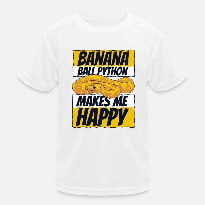Me rend heureux Serpent Python Boule de banane Python T-shirt sport Enfant