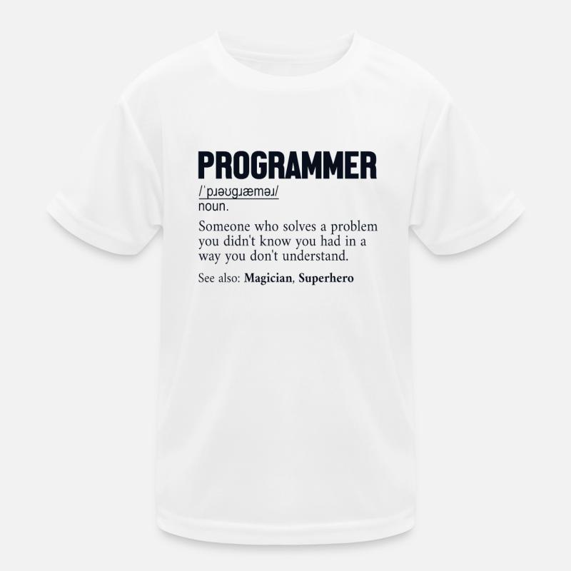 Programmer Definition Softwareentwickler Coder Kinder Funktions-T-Shirt