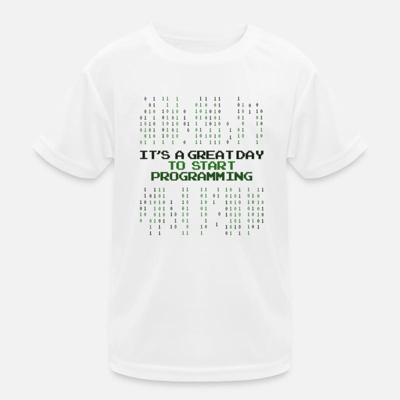 Great Day To Start Programming Developer Coder Kinder Funktions-T-Shirt