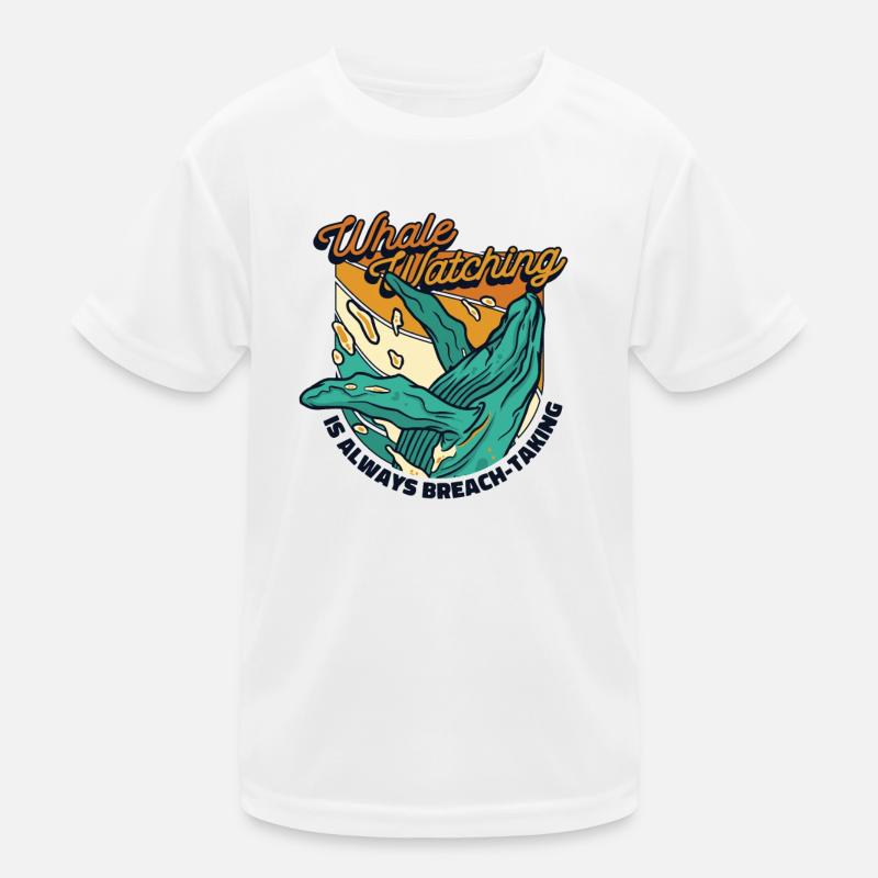 Whale Watching ist immer ein Durchbruchs-Whale Kinder Funktions-T-Shirt