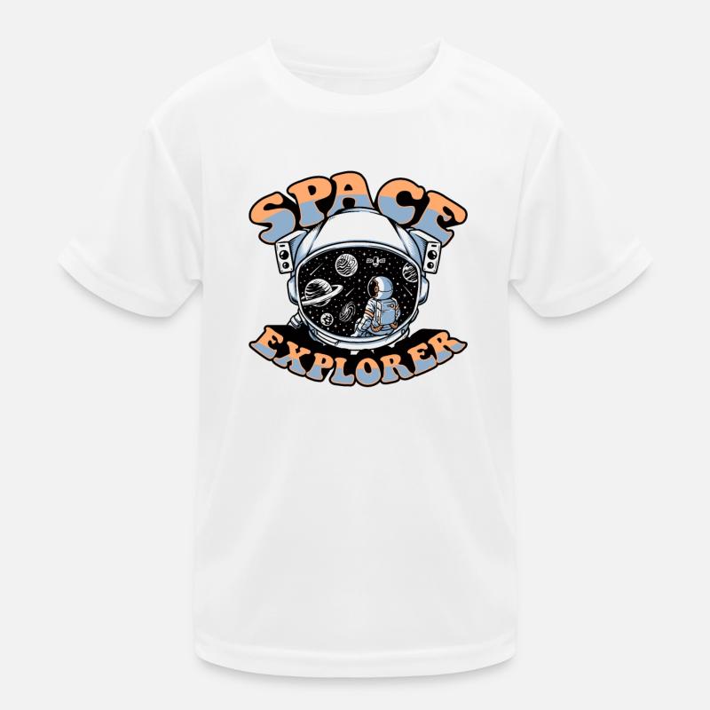 Space Explorer Cosmonaut Spaceship Taikonaut Kids Functional T-Shirt